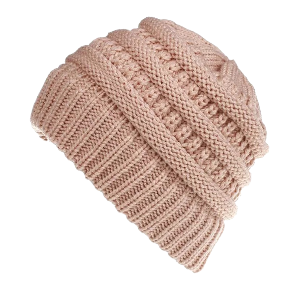 Ponytail and bun hole hat