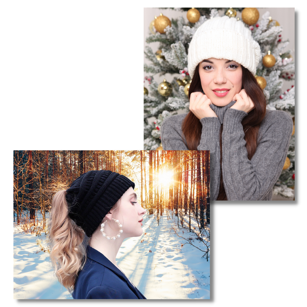 Bonnet pour queue de cheval et chignon en désordre - Ozerty