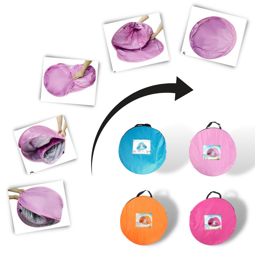 Tente de plage portative pour bébé avec mini-piscine - Ozerty