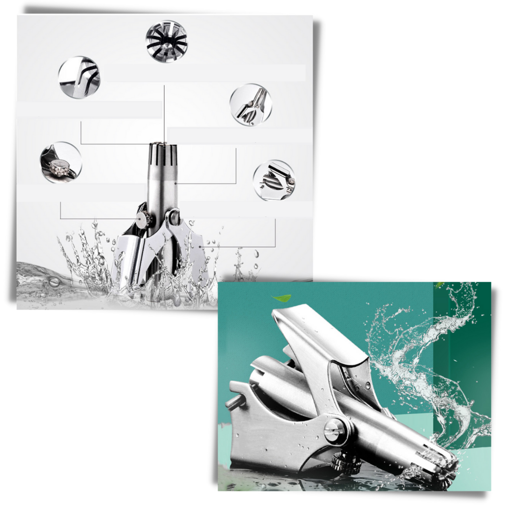 Tondeuse manuelle portable pour les poils du nez - Ozerty