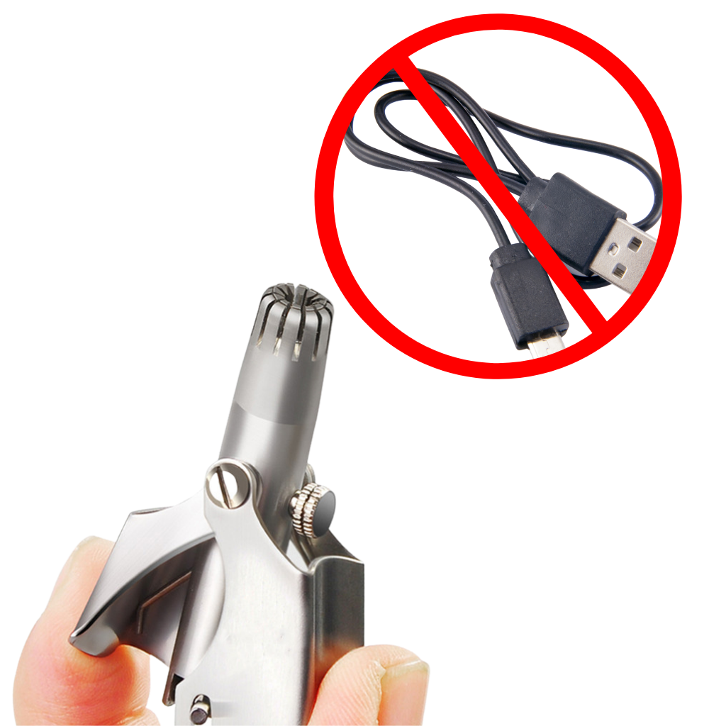 Tondeuse manuelle portable pour les poils du nez - Ozerty