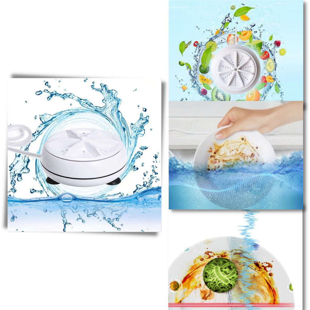 Lave-vaisselle et machine à laver à ultrasons portatif - Ozerty