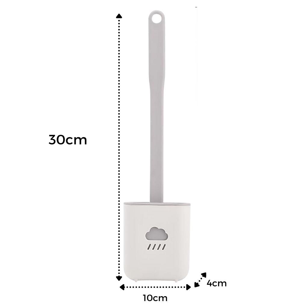 Brosse de toilette en silicone - Ozerty