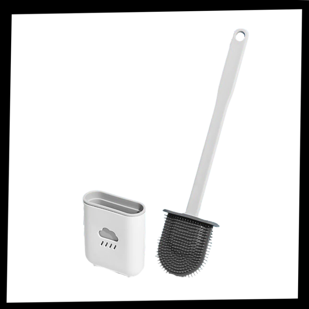 Brosse de toilette en silicone - Ozerty