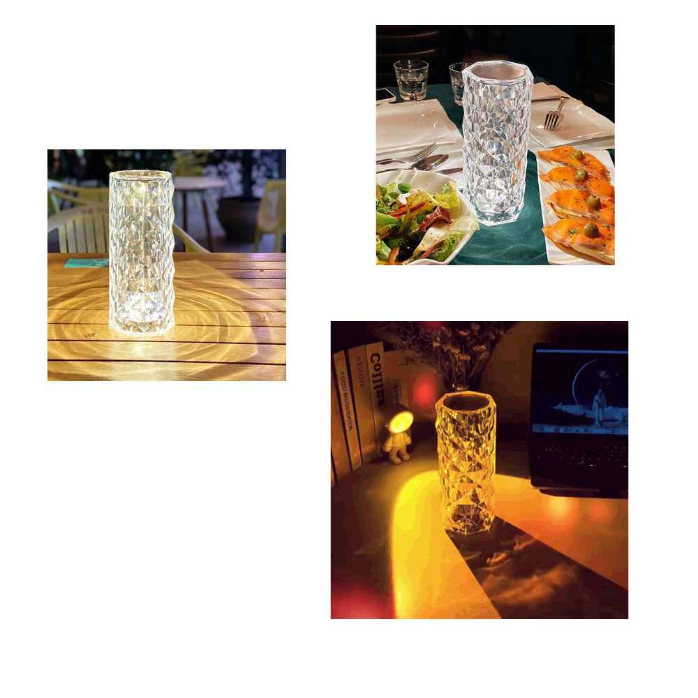 Lampe de luxe en cristal pour table - Ozerty