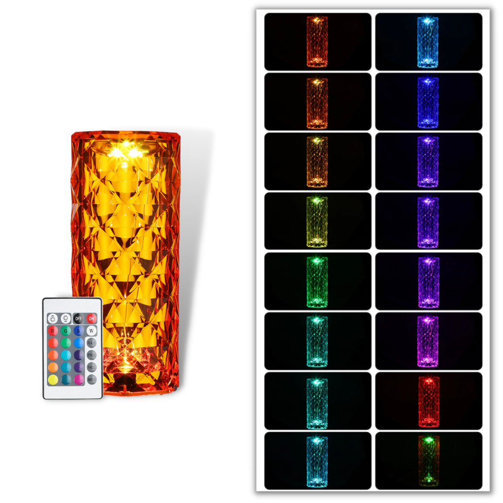 Lampe de luxe en cristal pour table - Ozerty