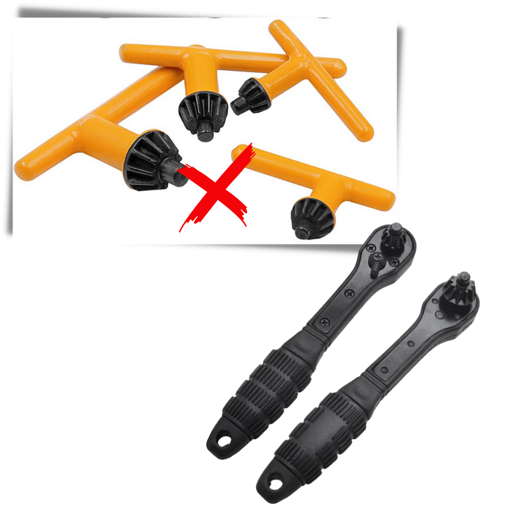 Clé pour mandrin de perceuse à cliquet - Ozerty