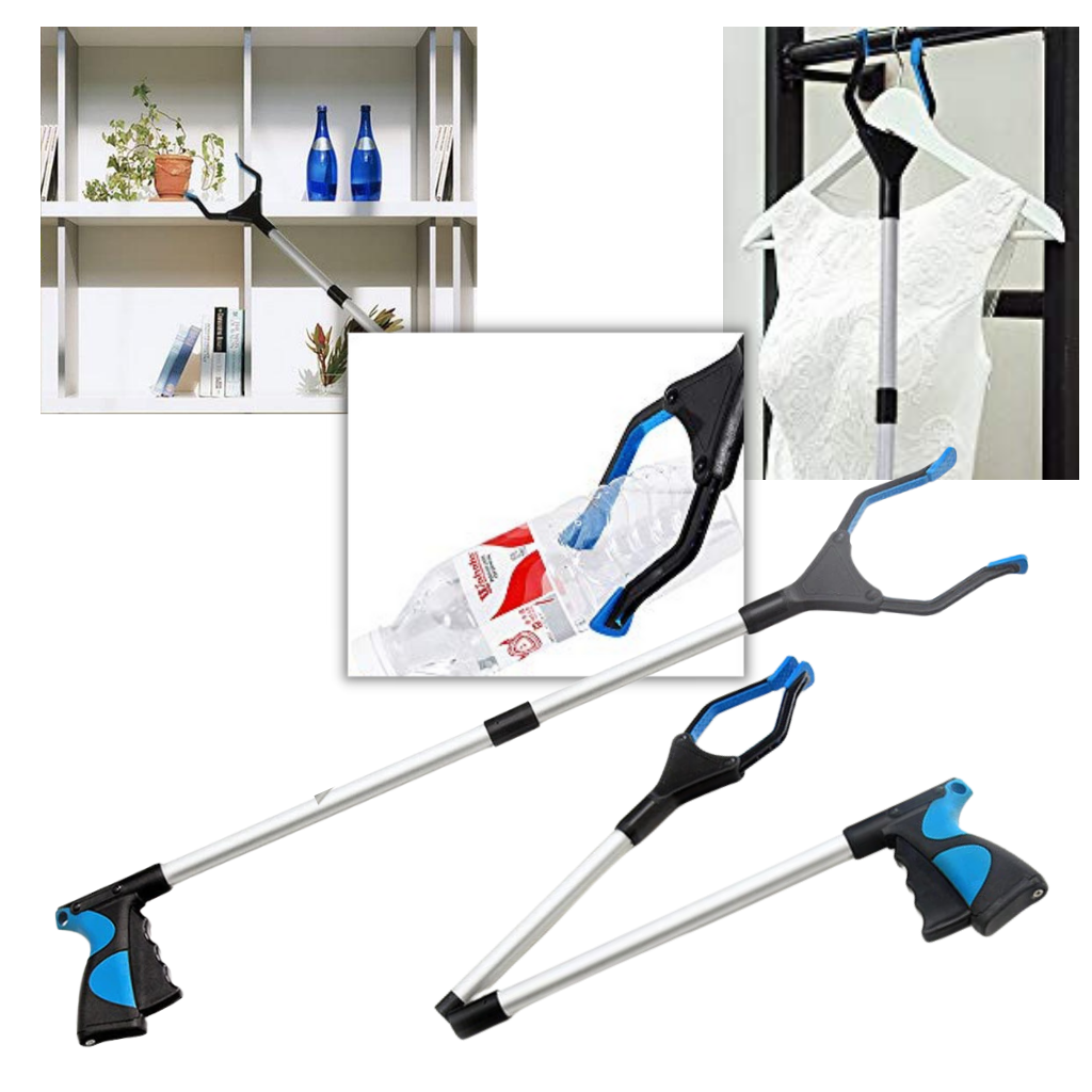 Outil de préhension et de ramassage avec une tête rotative