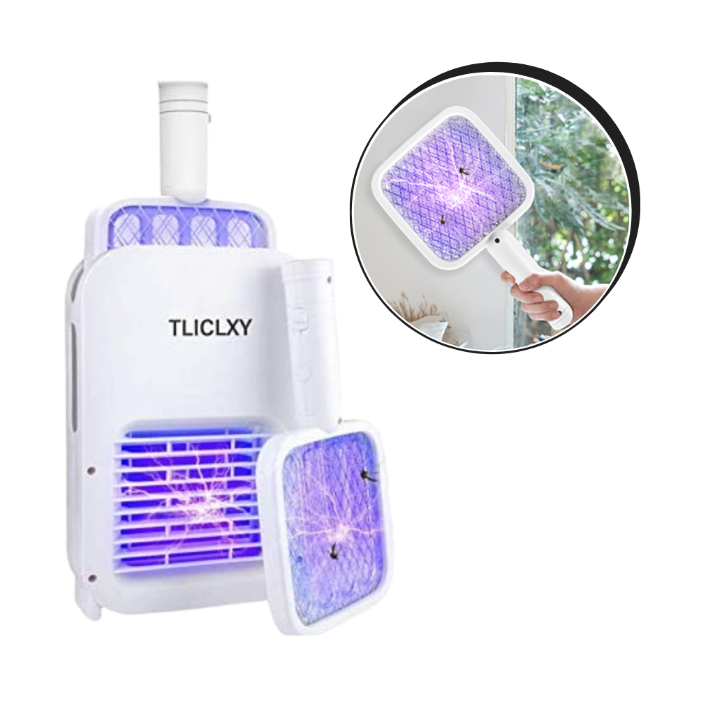 Rechargeable electric mosquito repellent racket lamp