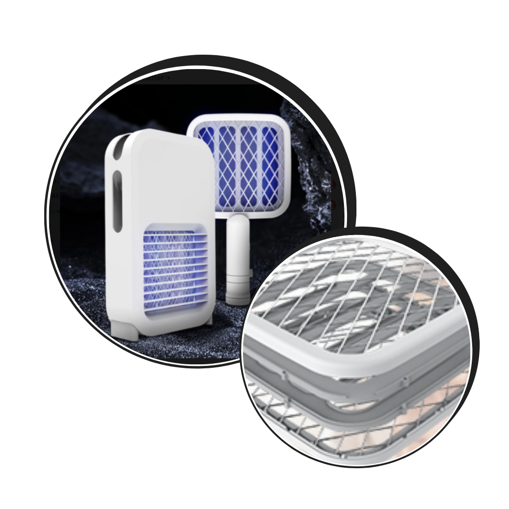 Rechargeable electric mosquito repellent racket lamp