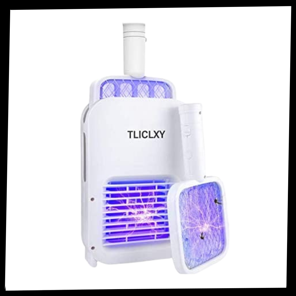 Rechargeable electric mosquito repellent racket lamp