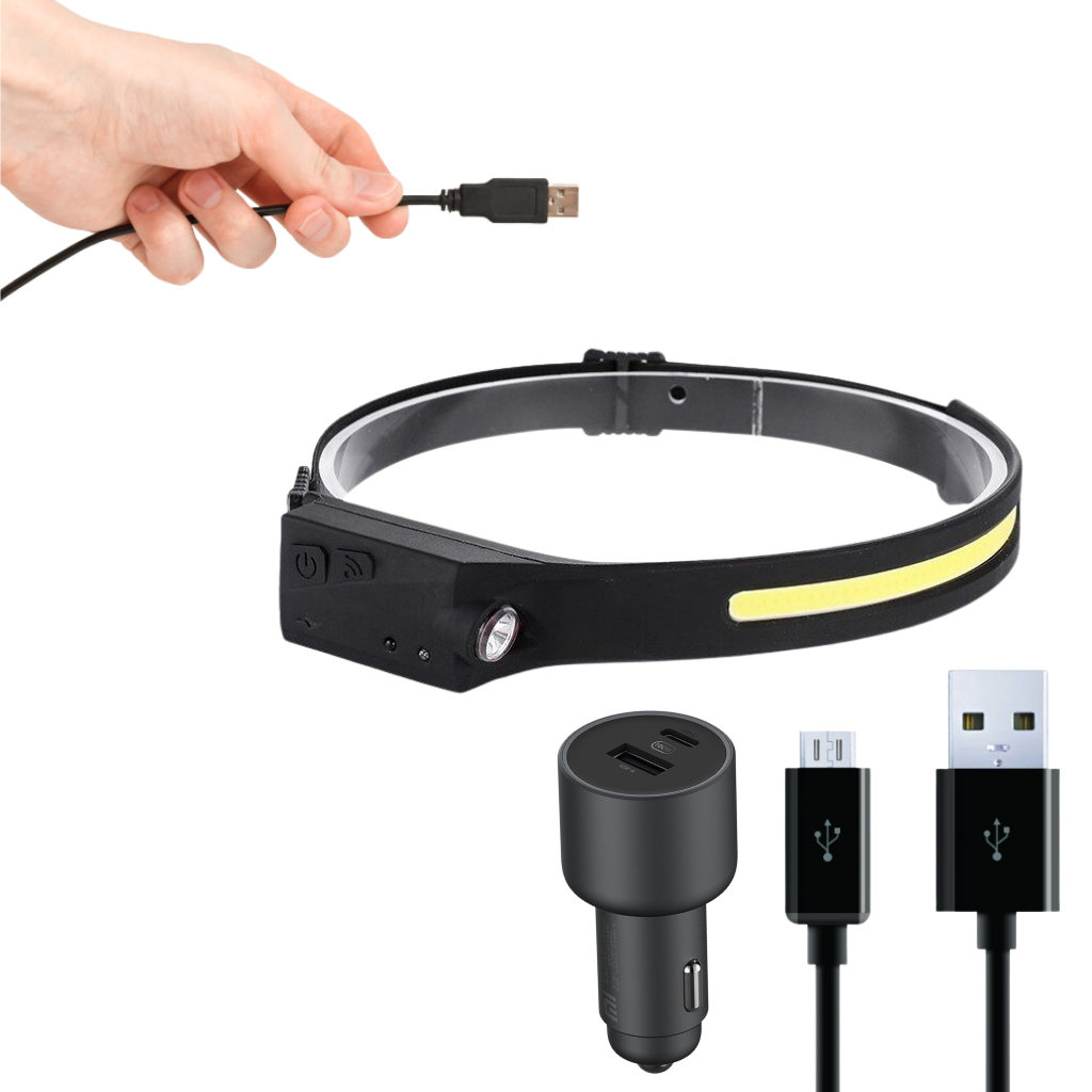 Lampe frontale LED rechargeable - Ozerty