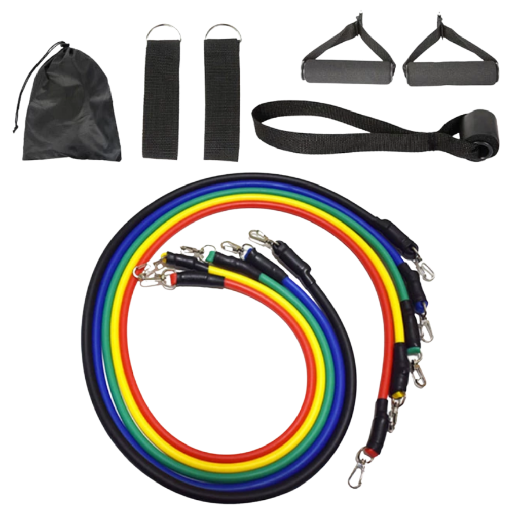 Ensemble complet de bandes de résistance fitness (11 pièces) - Ozerty