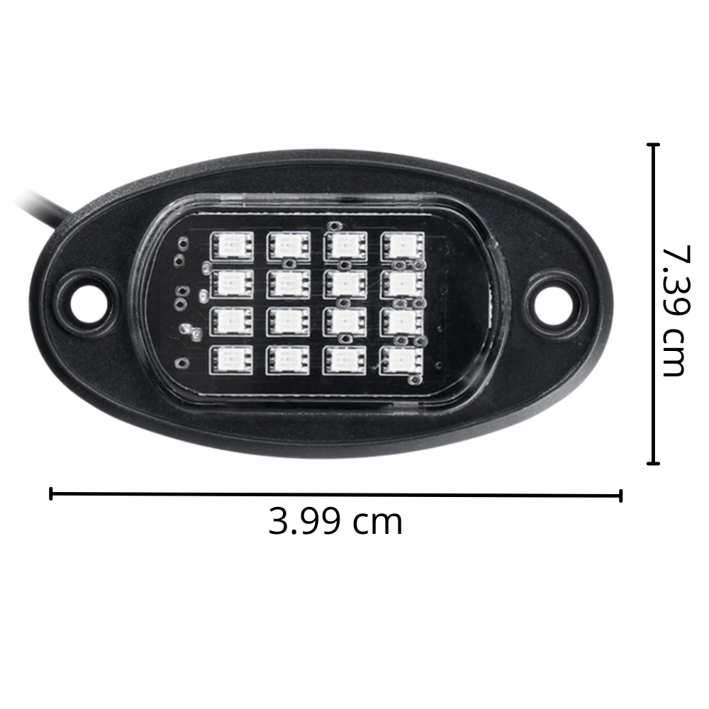 Ensemble de 8 lumières RVB pour véhicules - Ozerty