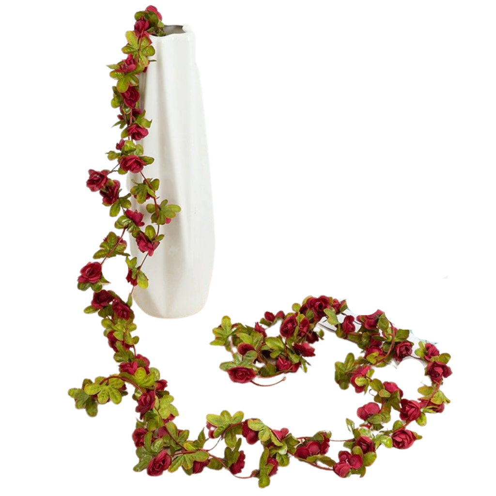 Artificial rose garland