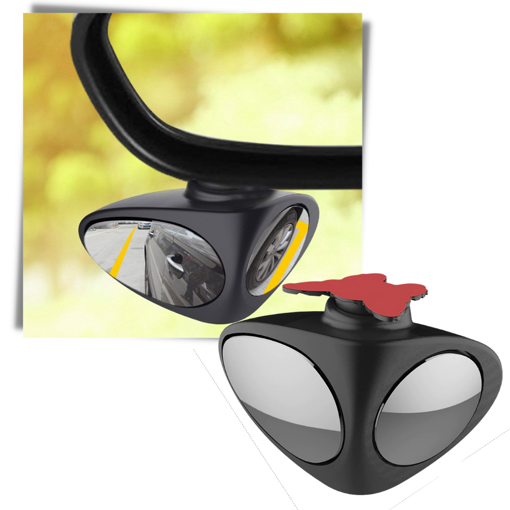 Rétroviseur de voiture rotatif à 2 côtés pour angle mort - Ozerty