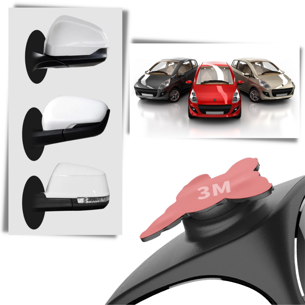 Rétroviseur de voiture rotatif à 2 côtés pour angle mort - Ozerty