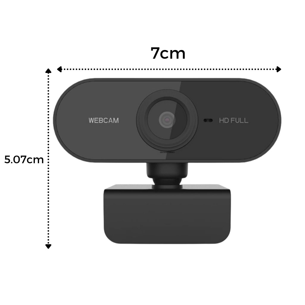 Webcam USB HD 1080p rotative avec microphone - Ozerty