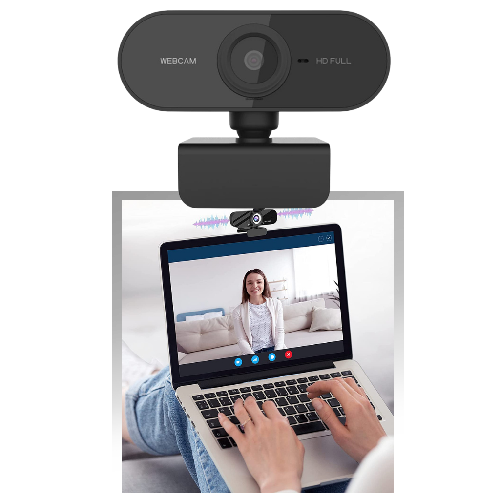 Webcam USB HD 1080p rotative avec microphone - Ozerty
