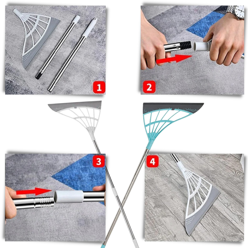 Balai télescopique en caoutchouc - Ozerty