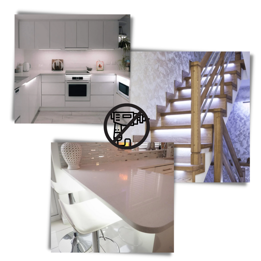 Lampe LED à détecteur de mouvement magnétique - Ozerty