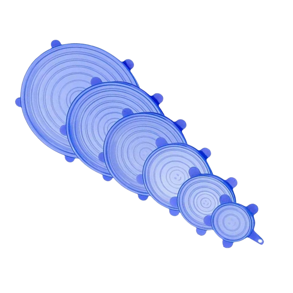 6 silicone stretch lids