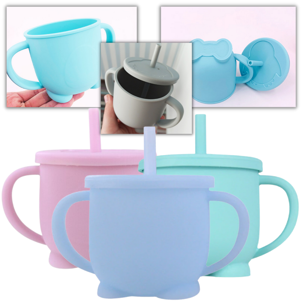 Tasse à bec en silicone pour bébés