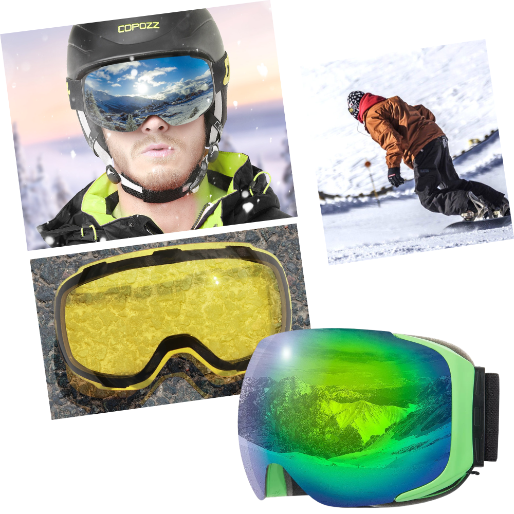 Lunettes de protection pour la neige avec pack de verres