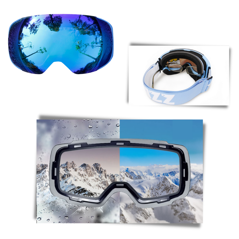 Lunettes de protection pour la neige avec pack de verres - Ozerty