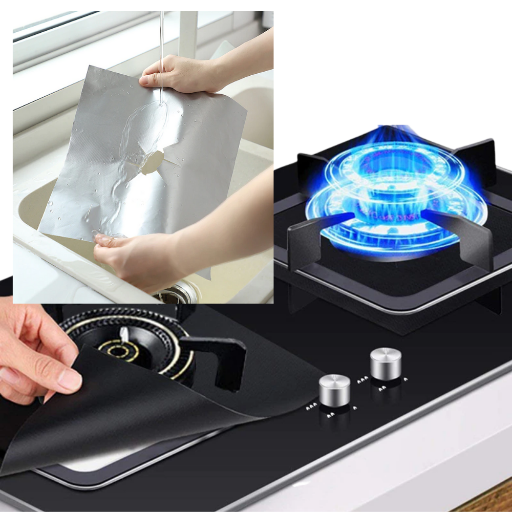 Couverture de protection pour cuisinière à gaz (lot de 2) - Ozerty