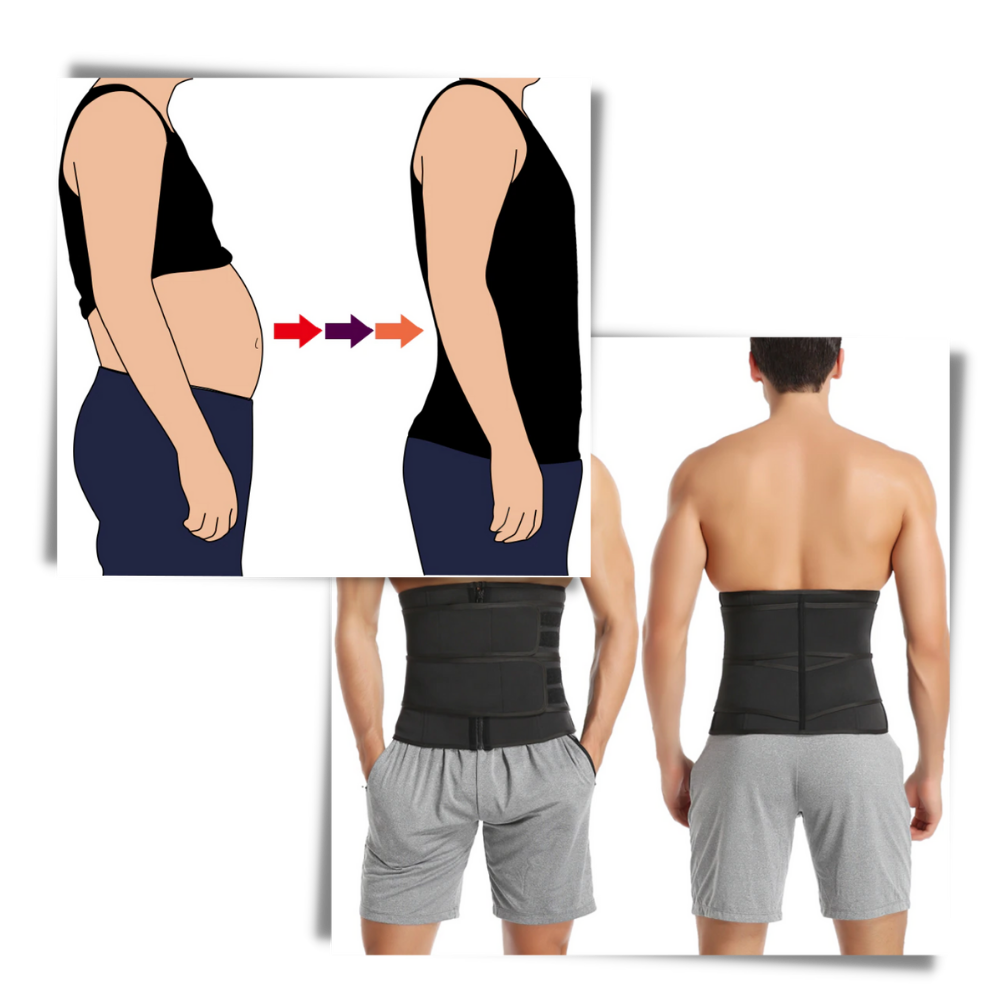 Ceinture de sauna à double sangle - Ozerty