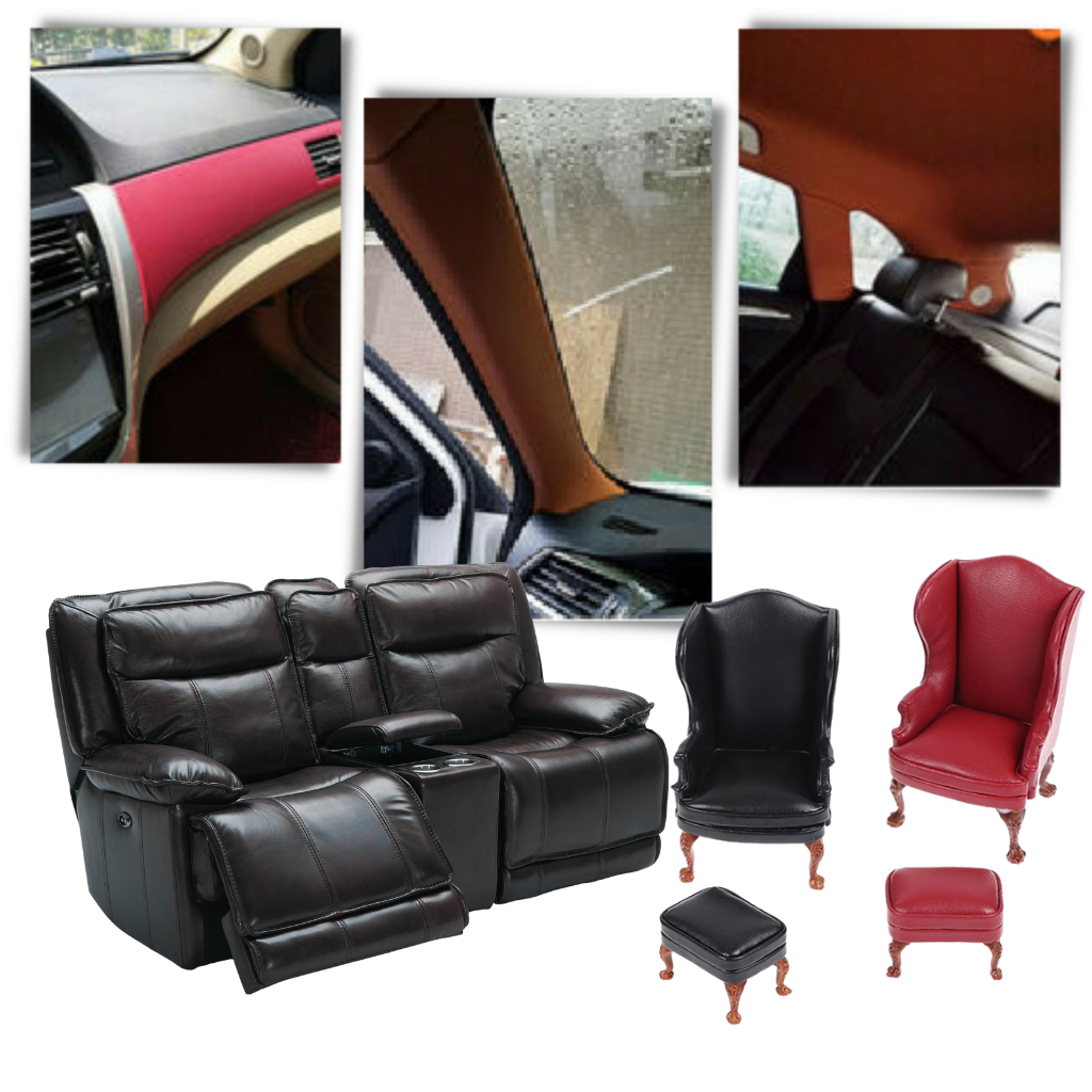 Patch de réparation en cuir auto-adhésif - Ozerty