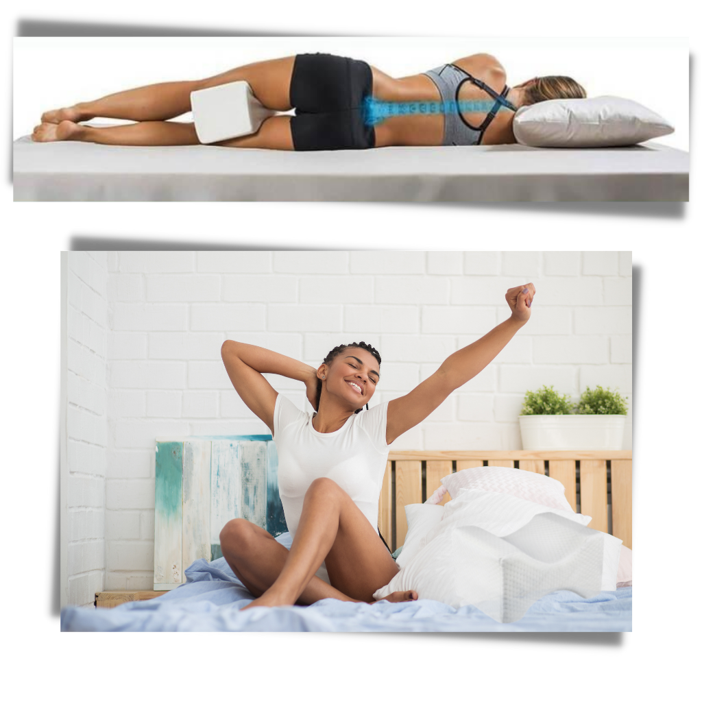 Oreiller en mousse à mémoire de forme à placer entre les cuisses - Ozerty