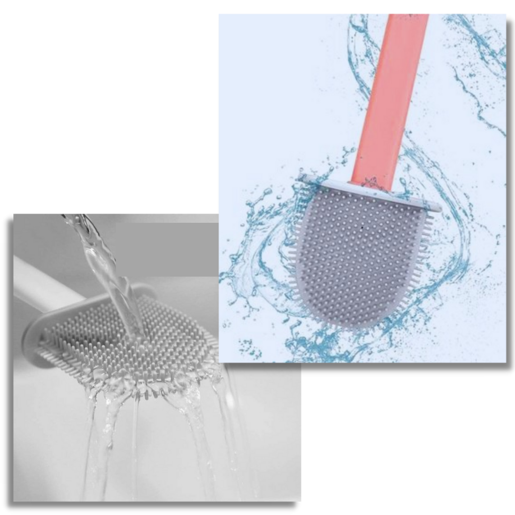 Brosse de toilette en silicone - Ozerty