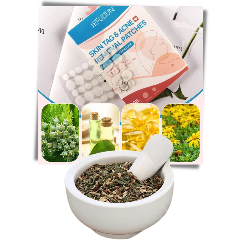 Patch de traitement pour l'élimination des excroissances de peau - Ozerty