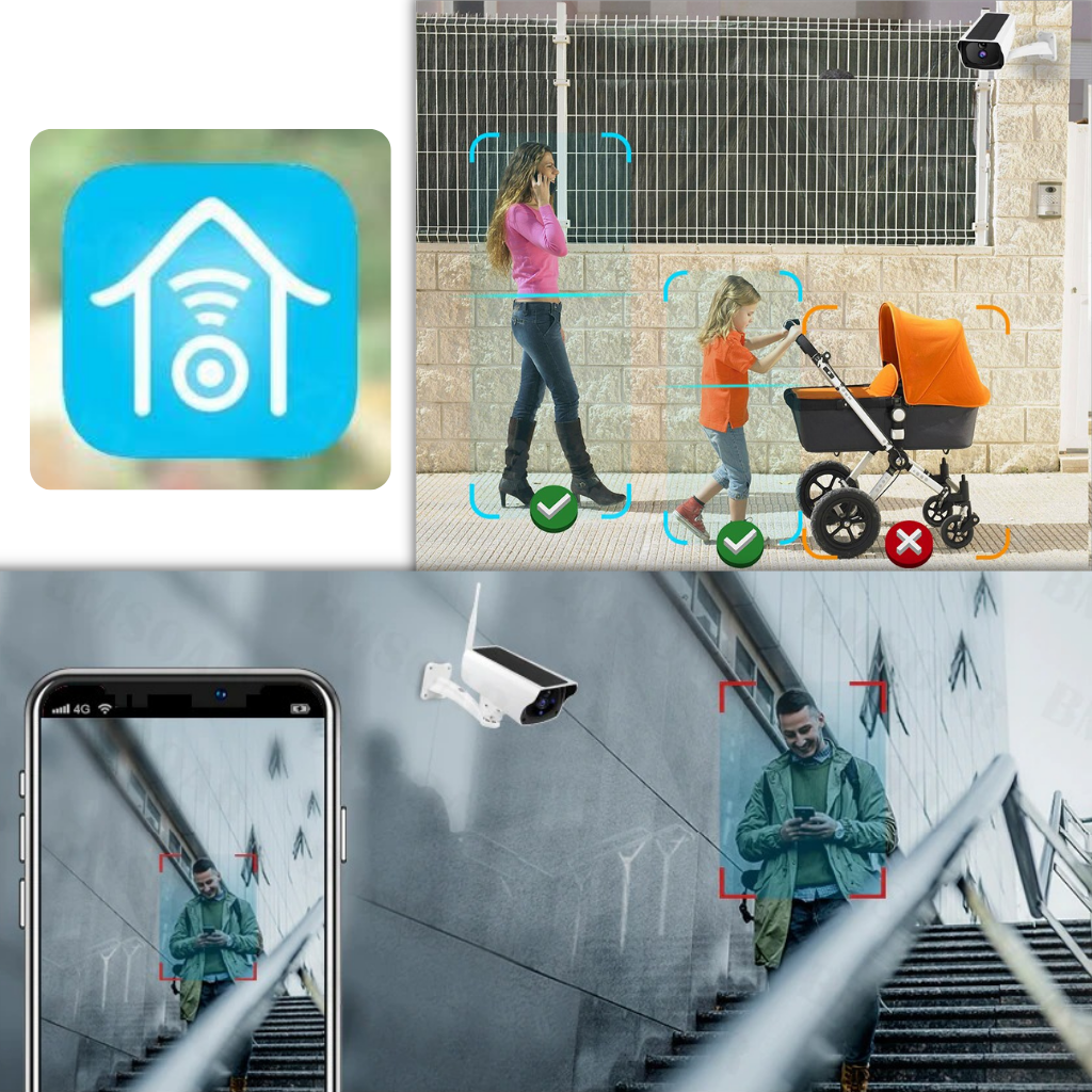 Caméra de surveillance solaire - Ozerty