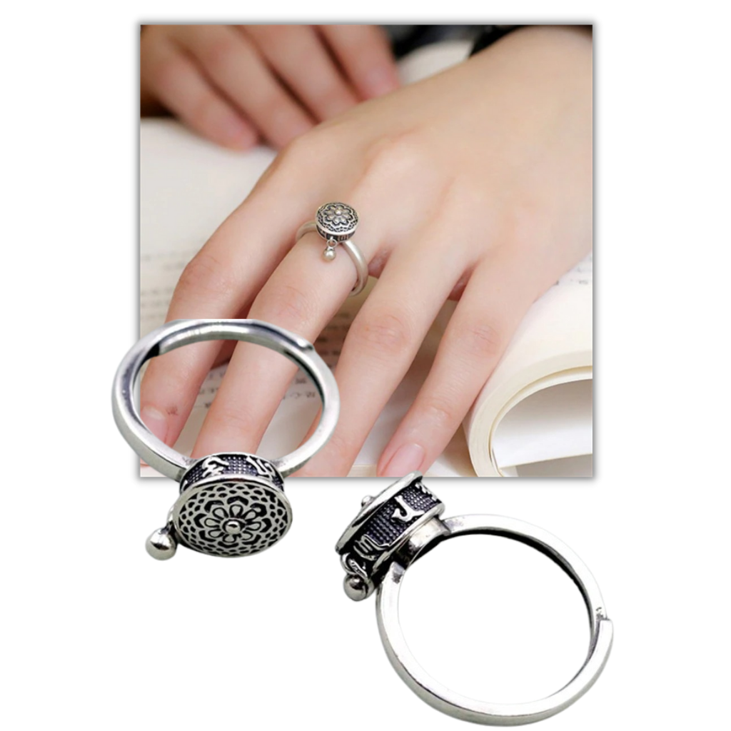 Bague pour femme avec mantra bouddhiste rotatif - Ozerty, Jouet spinner volant - Ozerty, Stylo à billes spinner - Ozerty