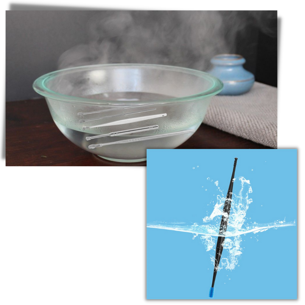 Set d'outils en acier inoxydable pour le nettoyage du cérumen  - Ozerty