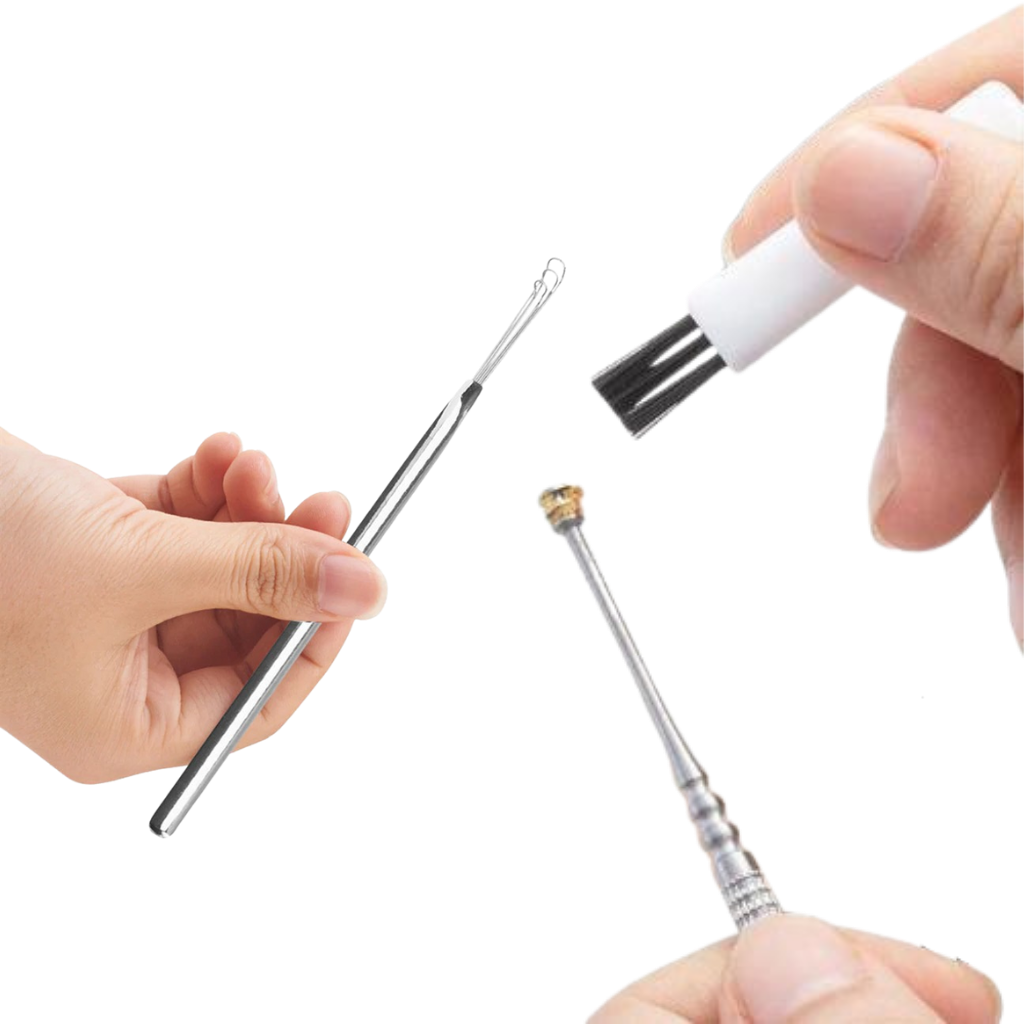 Set d'outils en acier inoxydable pour le nettoyage du cérumen  - Ozerty