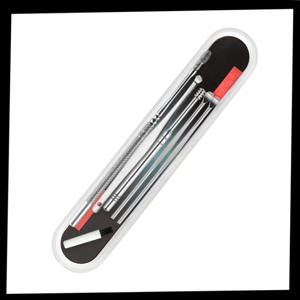 Set d'outils en acier inoxydable pour le nettoyage du cérumen  - Ozerty