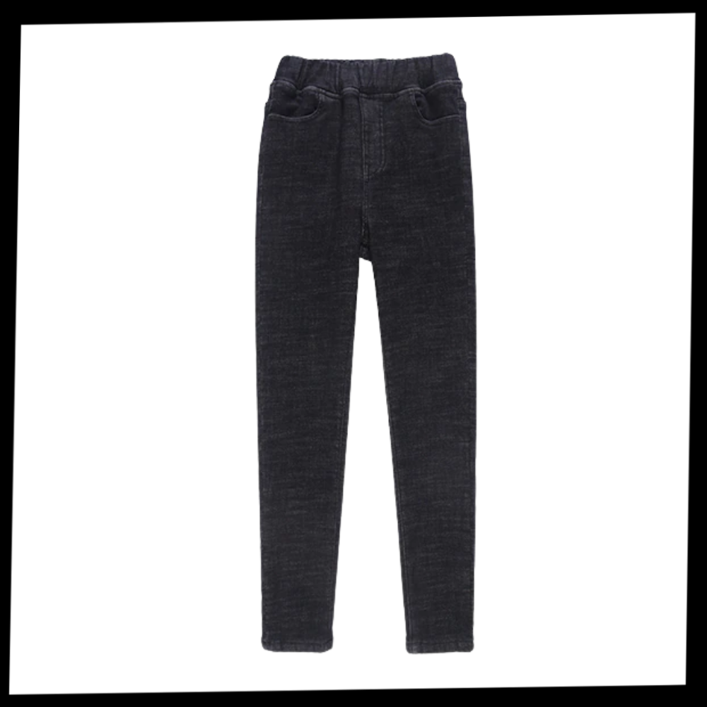 Jegging en laine polaire thermique pour femmes - Ozerty