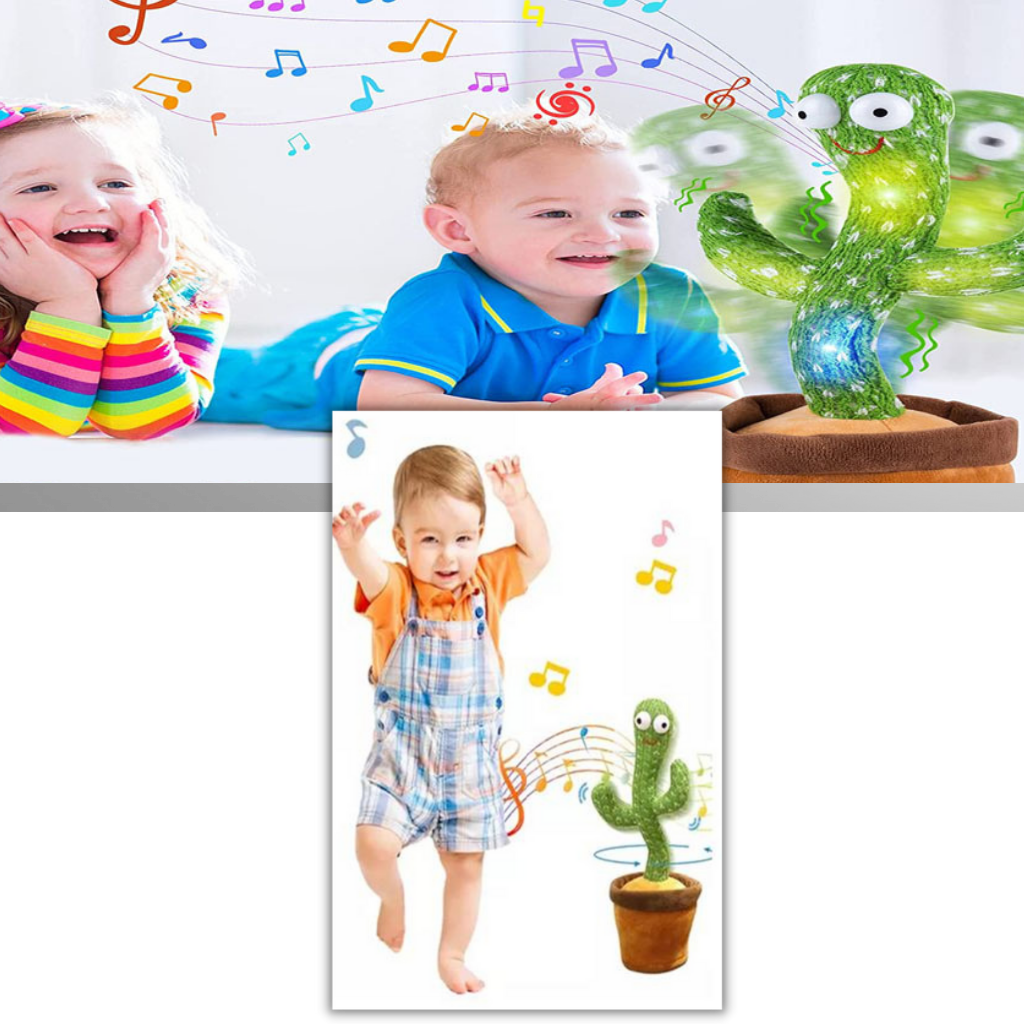 Jouet cactus qui danse et répète ce que vous dites - Ozerty