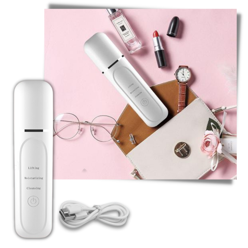 Spatule exfoliante ultrasonique pour le nettoyage en profondeur du visage - Ozerty