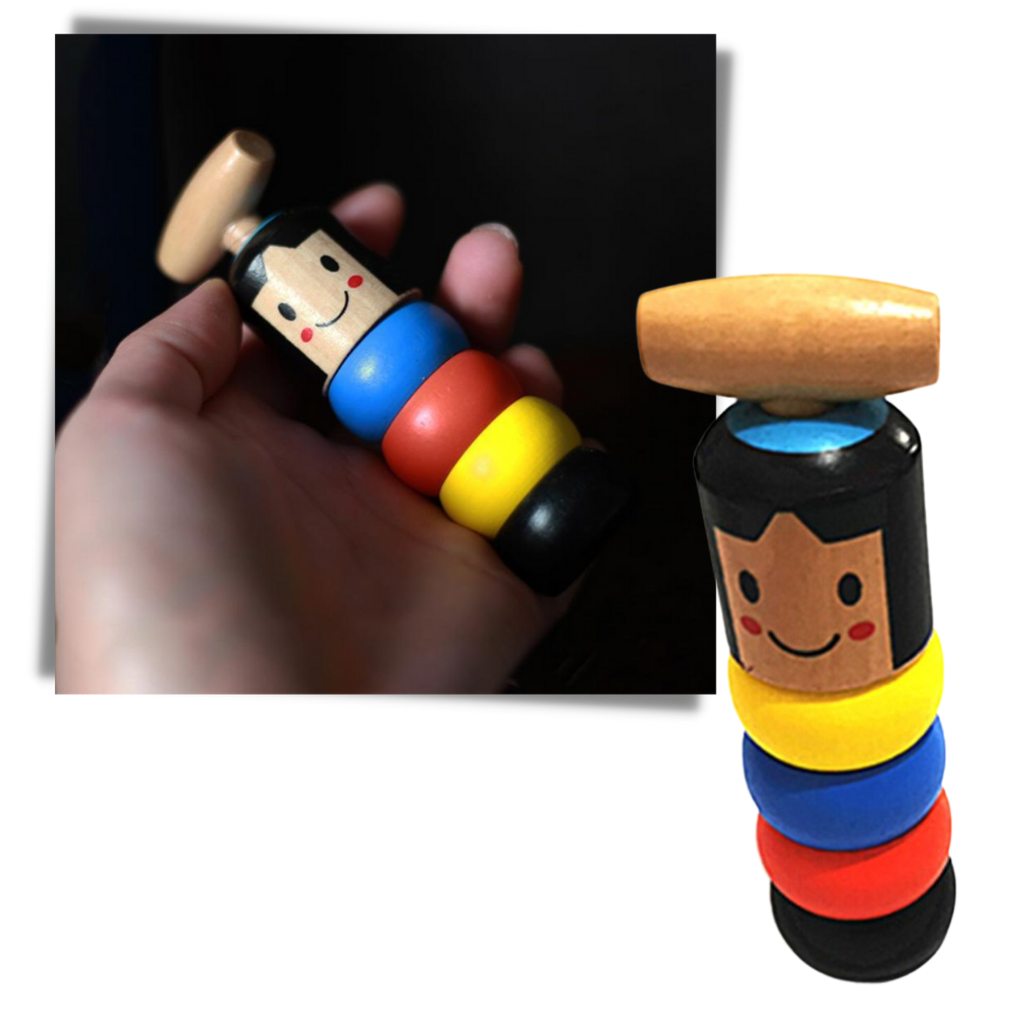 Jouet magique d'homme en bois incassable - Ozerty