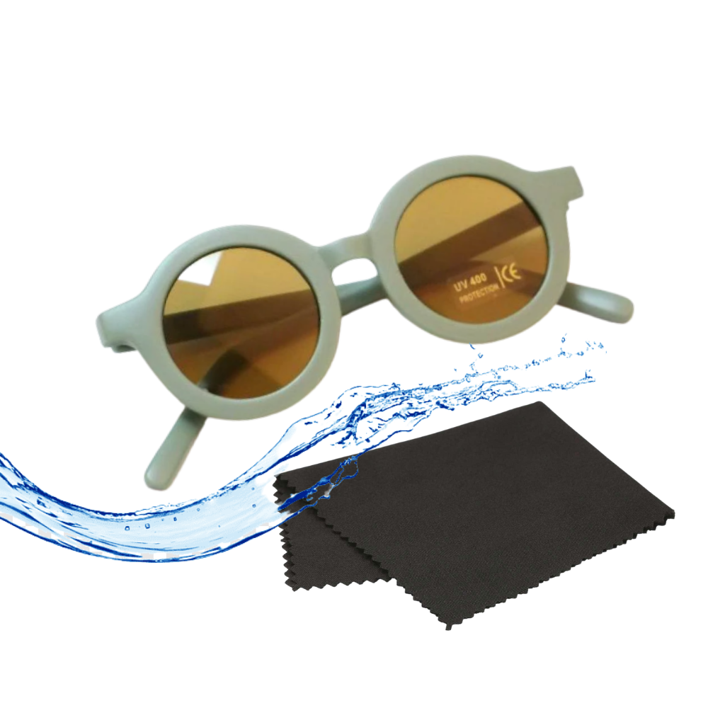 Lunettes de soleil rondes vintage pour enfant de 1 an à 5 ans - Ozerty