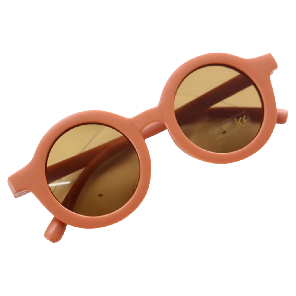 Lunettes de soleil rondes vintage pour enfant de 1 an à 5 ans - Ozerty