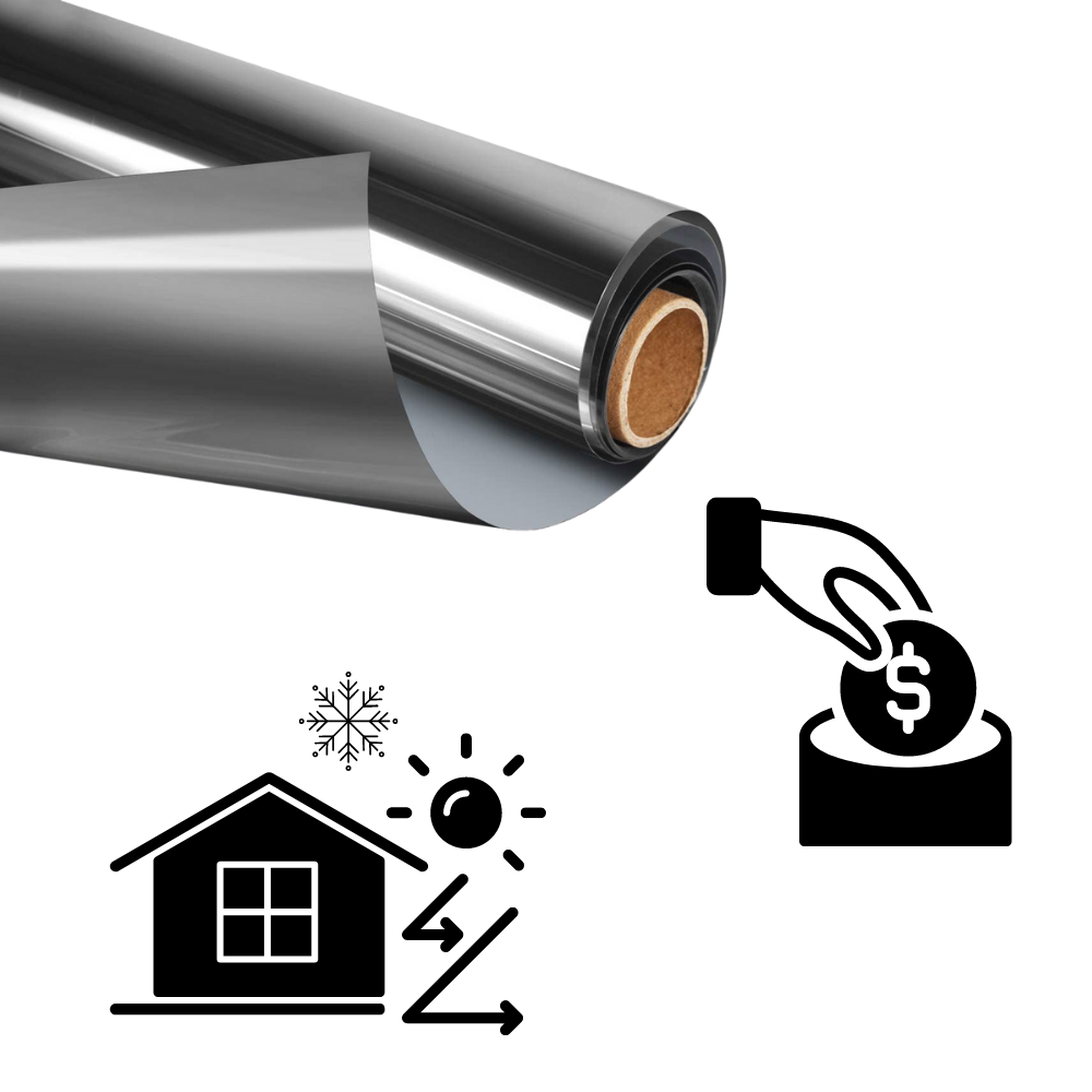 Film de privacité réfléchissant pour fenêtres - Ozerty