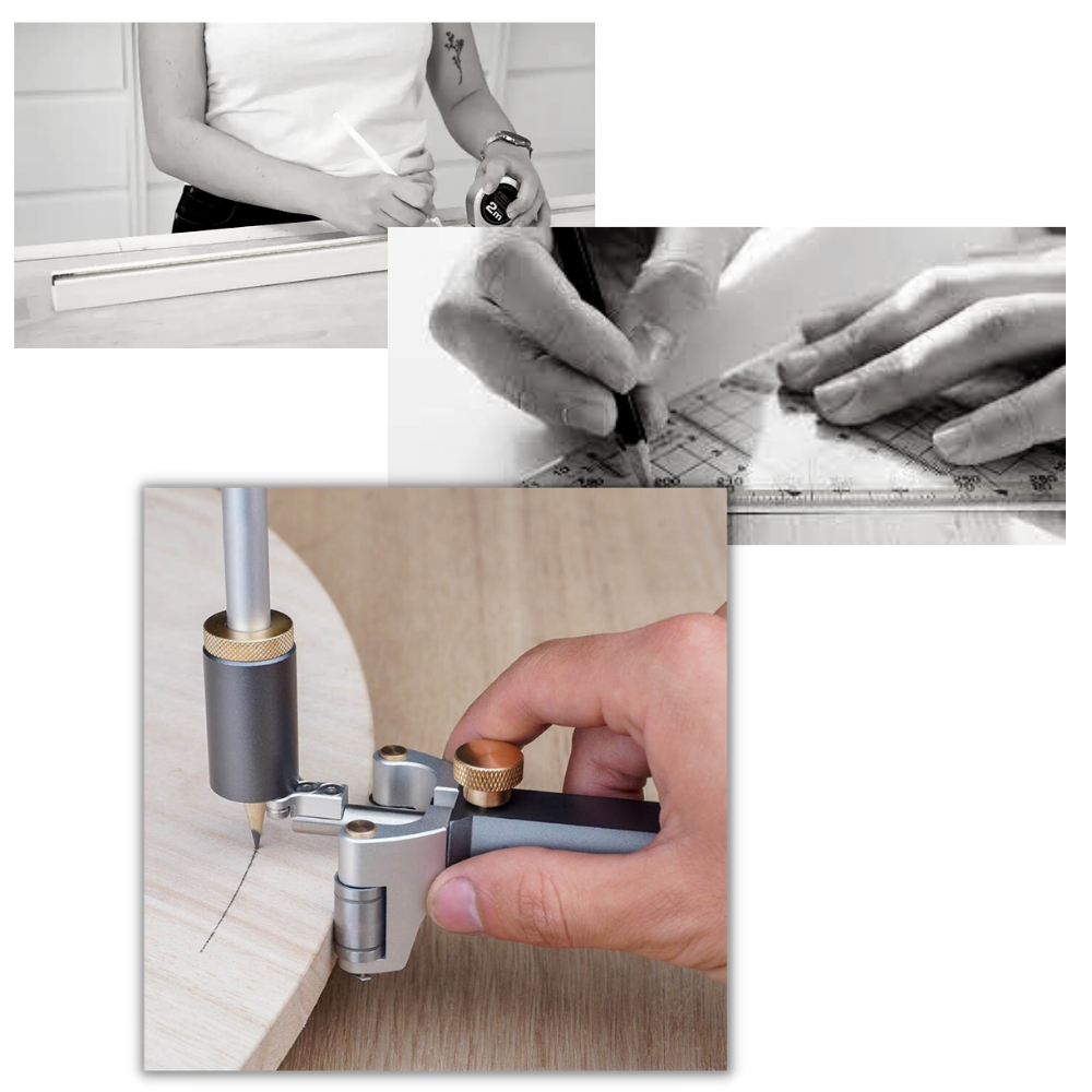 Outil de traçage à double fonction pour le travail du bois - Ozerty