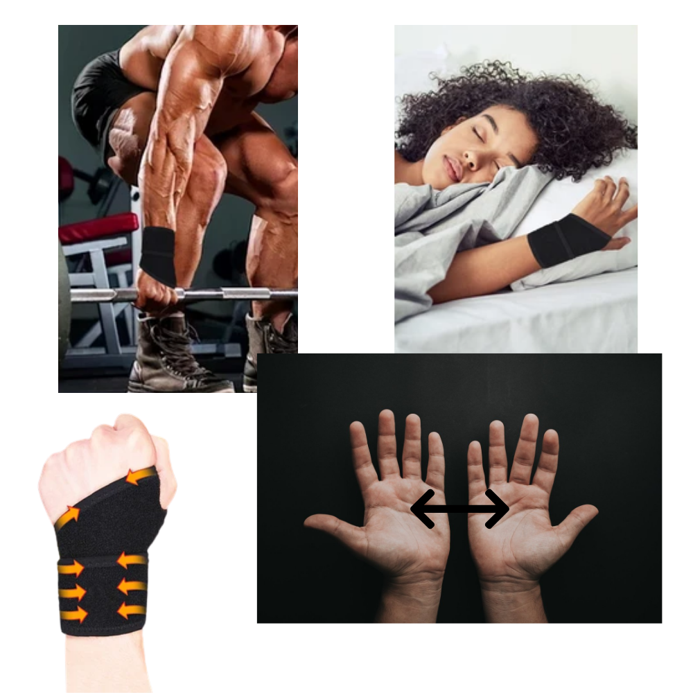 Bandage professionnel respirant pour poignet - Ozerty