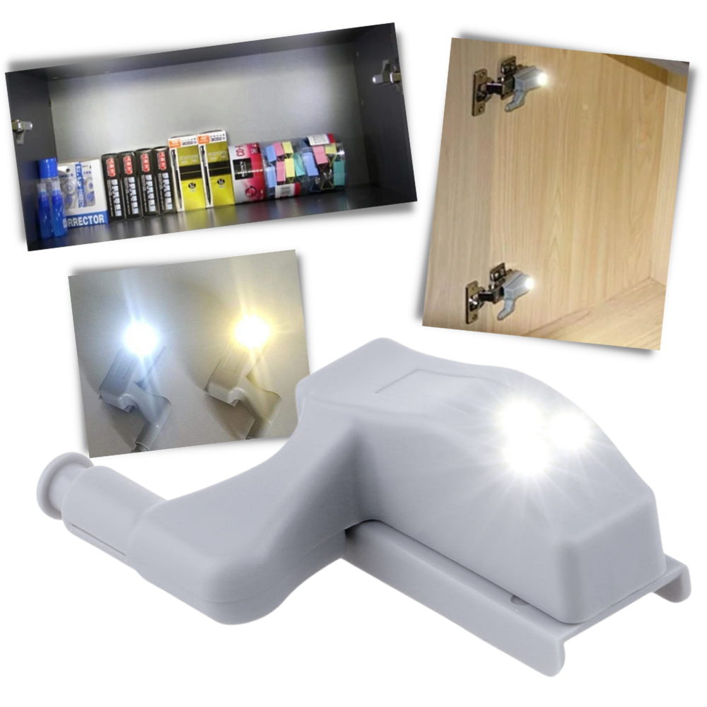 Lot de 3 lumières LED pour charnières